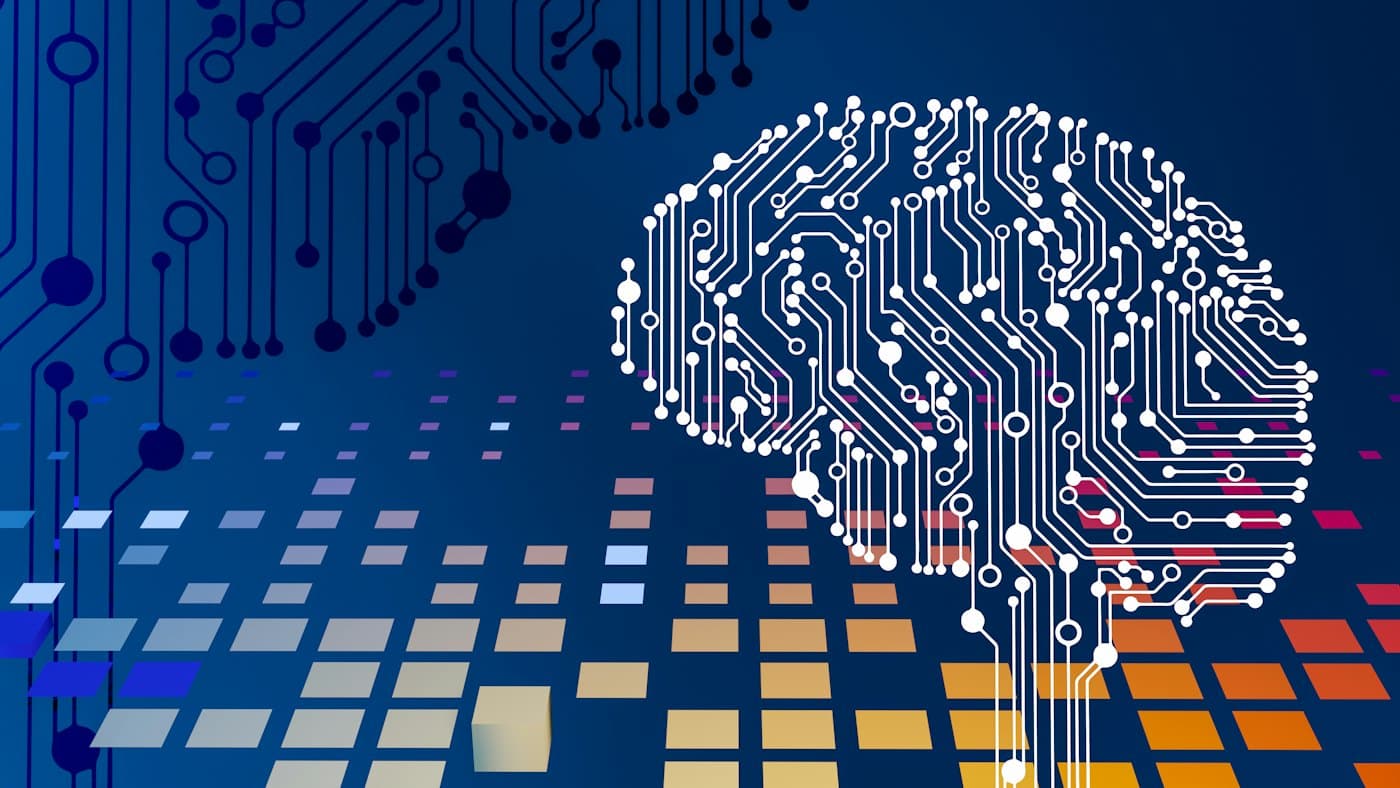 Abstract illustration of artificial intelligence and automation